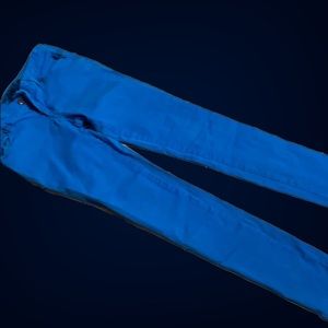 Tripp NYC Bright Blue Skinny Jeans skulls size 7